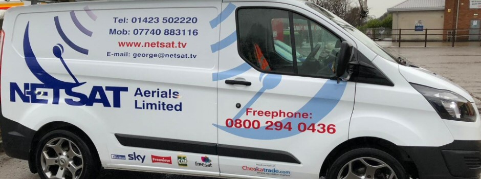 The Netsat Aerials service van